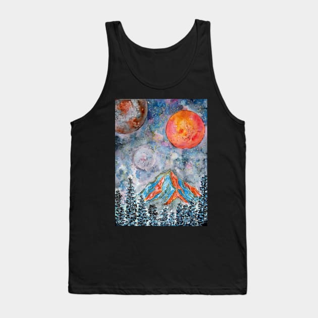 Starry Cold Night Tank Top by ZeichenbloQ